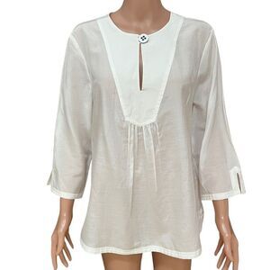 Doncaster ivory silk blend blouse. Tag size is 14 but runs small